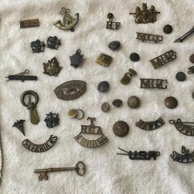 Military pins from Canada world war 1