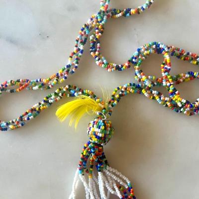 Native American seed necklace 