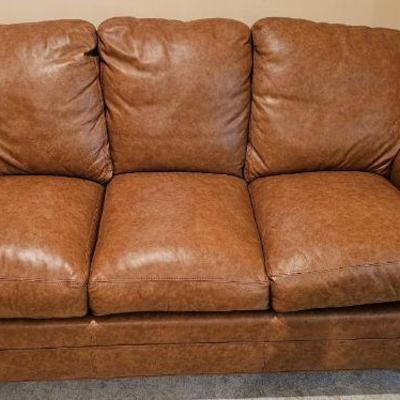 73 inch Cocoa leather sofa $550