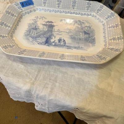Chinese Platter 17 x 12 inches