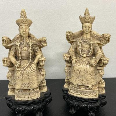 Emperor and Empress Carved