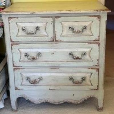 Habersham Plantation Country French Soft Blue Chest of Drawers. 
