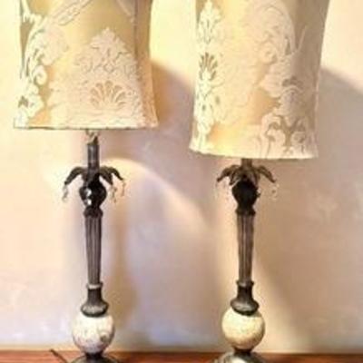 Pair of Elegant and Stylish Table Lamps, each measuring 32