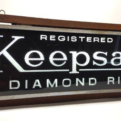 Keepsake Diamond Rings Lighted Advertising Sign