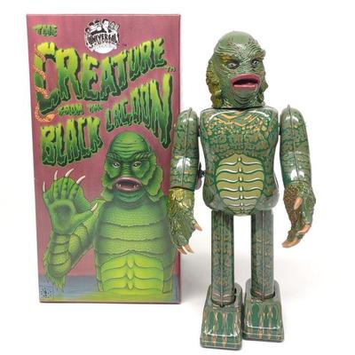 Tin Wind-up Creature from Black Lagoon Toy w/ Box