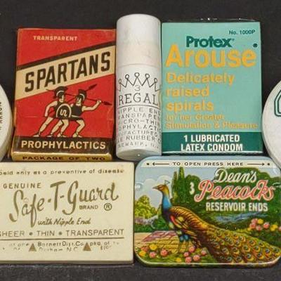 7 Vintage Condom Tins & Containers