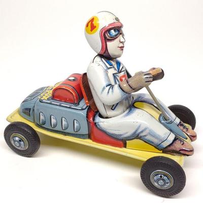 Japan Tin Friction Go Kart Toy (Soap Box Derby)