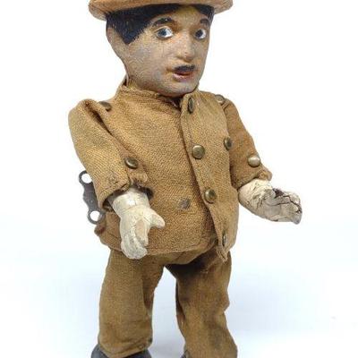1915 Ives Charlie Chaplin Clockwork Walking Toy