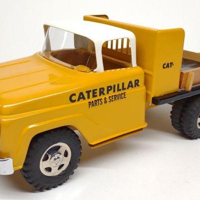 Custom Tonka Caterpillar Pressed Steel Stake Truck