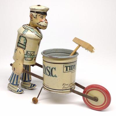 1930s Marx Tidy Tim Wind-up Tin Toy (Works)