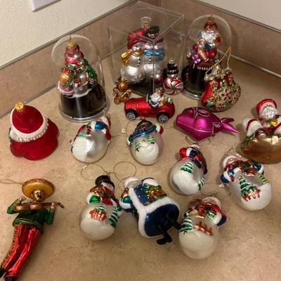Christmas Ornaments - Vintage Style Blown Glass