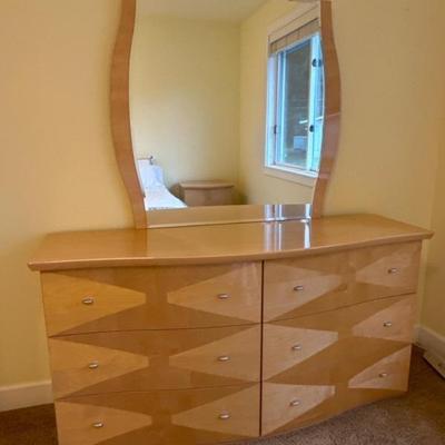 Contemporary Dresser & Mirror