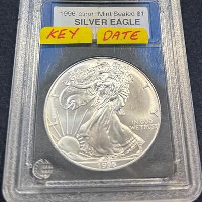 1996 Silver Eagle-key date