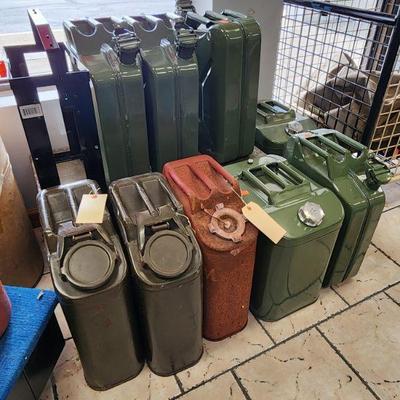U.S. Military Style Steel Jerry Can, 20 Liter