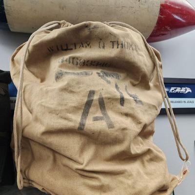 Vintage WWII Barracks Bag
Owned by T4 William Q Thomas