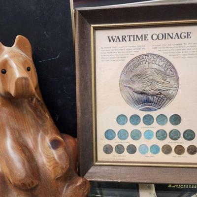 Wartime Coinage Framed Art