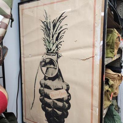 Fruit of Doom Pineapple Grenade Framed Poster