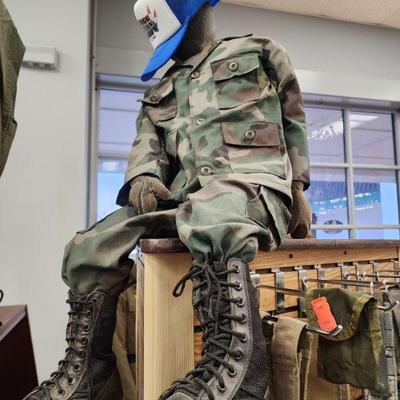 Boots and Camo Uniform