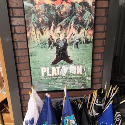 Framed Platoon Poster