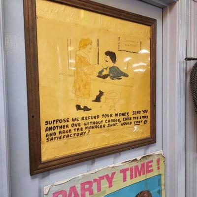 Customer Service Wood Framed Handmade Sign