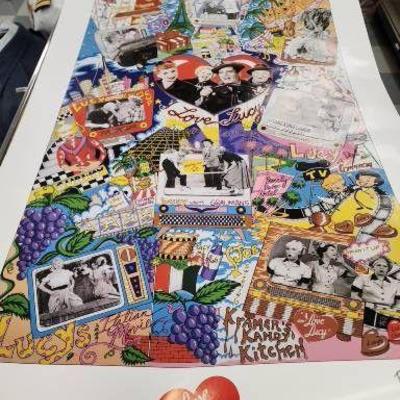 Rare Charles Fazzino 50th Anniversary I Love Lucy Poster