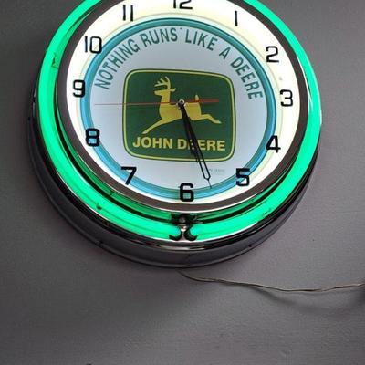 John Deere Neon Clock (Excellent Condition)