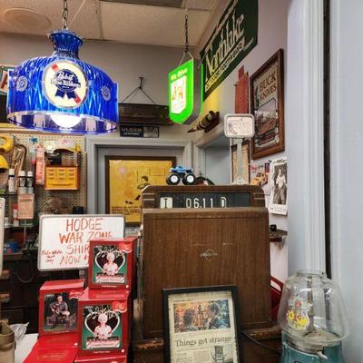 Some of the items in the displays are from Stanger Things Season 4!