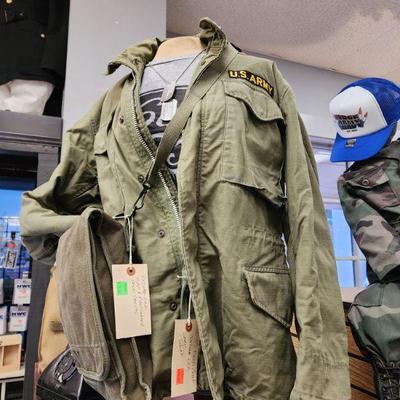 US Army Jacket and Hand Bag