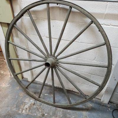 Large Wooden Wagon Wheel