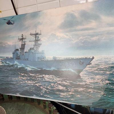 DD 963 Navy Ship Art