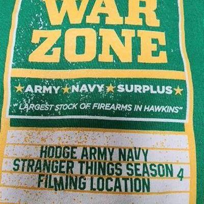 Hodge Army Navy Stranger Things Season 4 Sign Prop