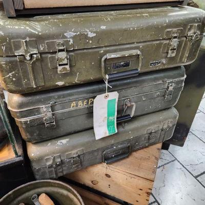 Vintage Military Style Trunks