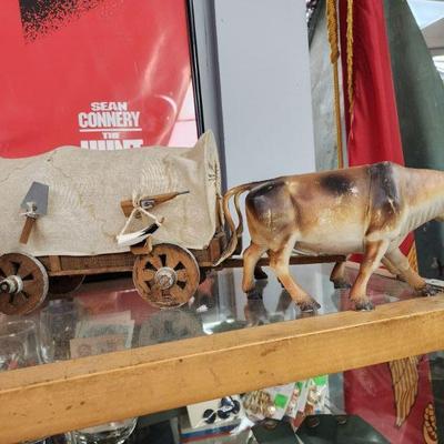 19th Century Bull and Wagon Home Decor
