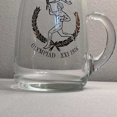 1976 Olympics Clear Glass Mug