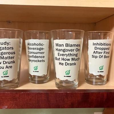 Pint Glasses w/clever captions