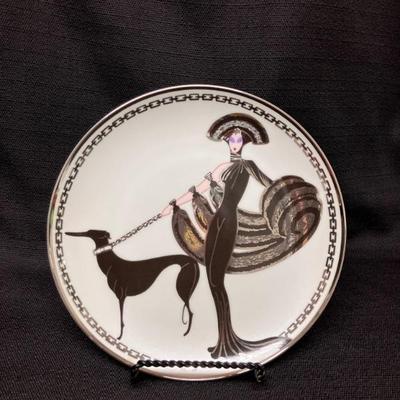 ErtÃ© signed numbered Plate "Symphony in Black"