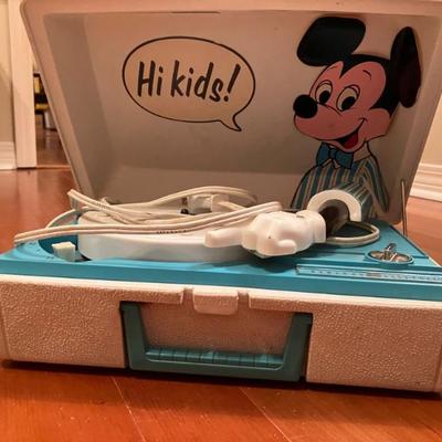 Vintage General Electric Mickey Mouse Record Player