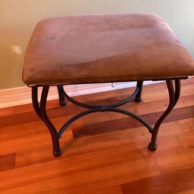 Foot Stools by Columbia Frame Co. 19" x 15" x 17" H.  There are 2 of these and will be sold separately.