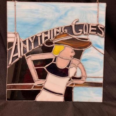 "Anything Goes" 13" x 13" Leaded Stained Glass