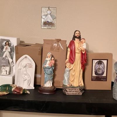 Religious Statues and Figurines (Sold separately some new & with boxes)