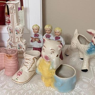 Vintage & Antique Porcelain & Ceramic Figurines and Vases
