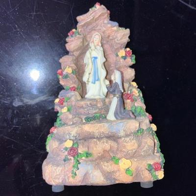 Musical Blessed Mother Shrine Statue