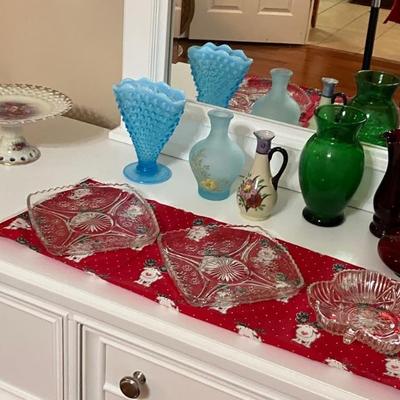 Vintage & antique vases and dished sold separately