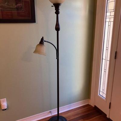 Floor Lamp - Double with Glass Domes
