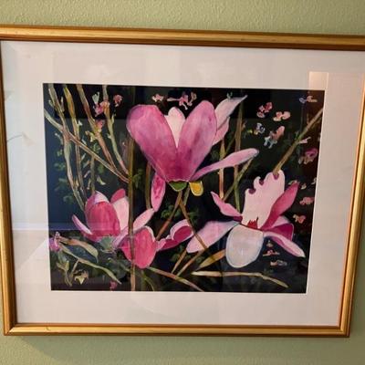 Original Watercolor "Japanese Magnolias"