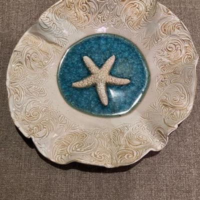 Large Starfish Serving Bowl by local artist Joan Bly 
