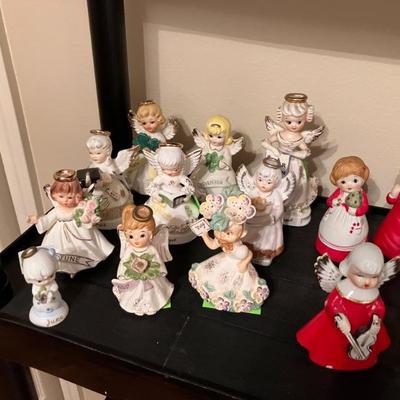 Vintage Birthday Angels & other porcelain angels by Lefton, Napco, Jasco, etc Sold Separately 