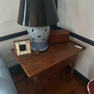 2 of 2 lamps and worjk tabke