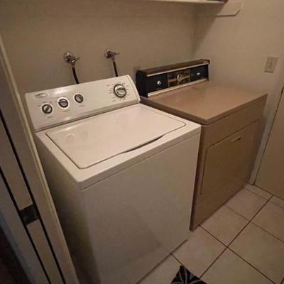 Washer and dryer. All working.