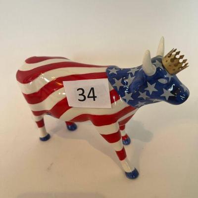 34:Cows on Parade Chicago Ceramic Cow American Royal
